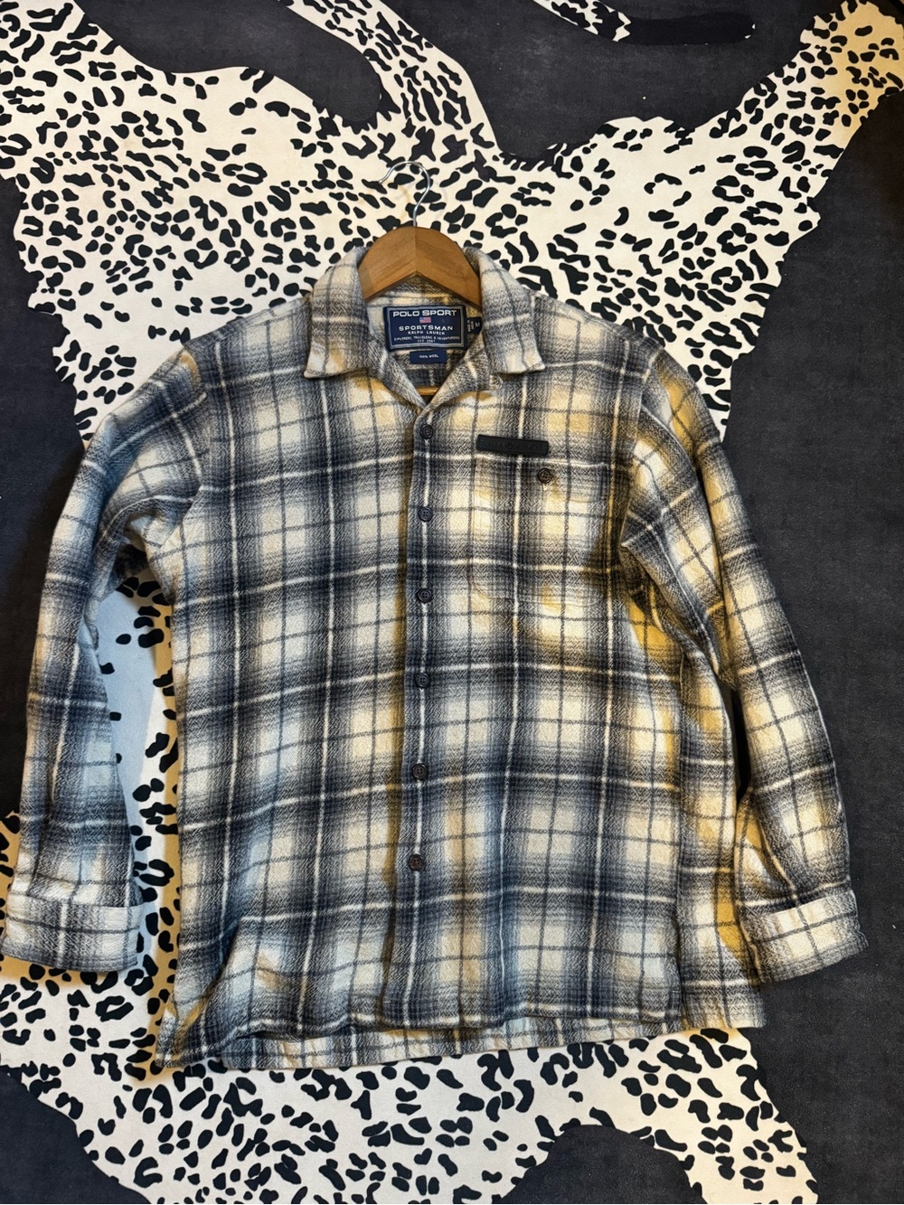 Vintage polo sportsman Ralph Lauren work shirt flannel wool